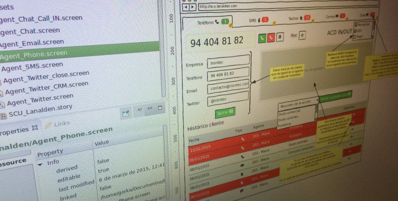 Wireframesketcher utilizado en un proyecto