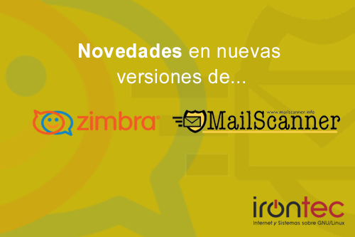 Novedades Zimbra y Mailscanner